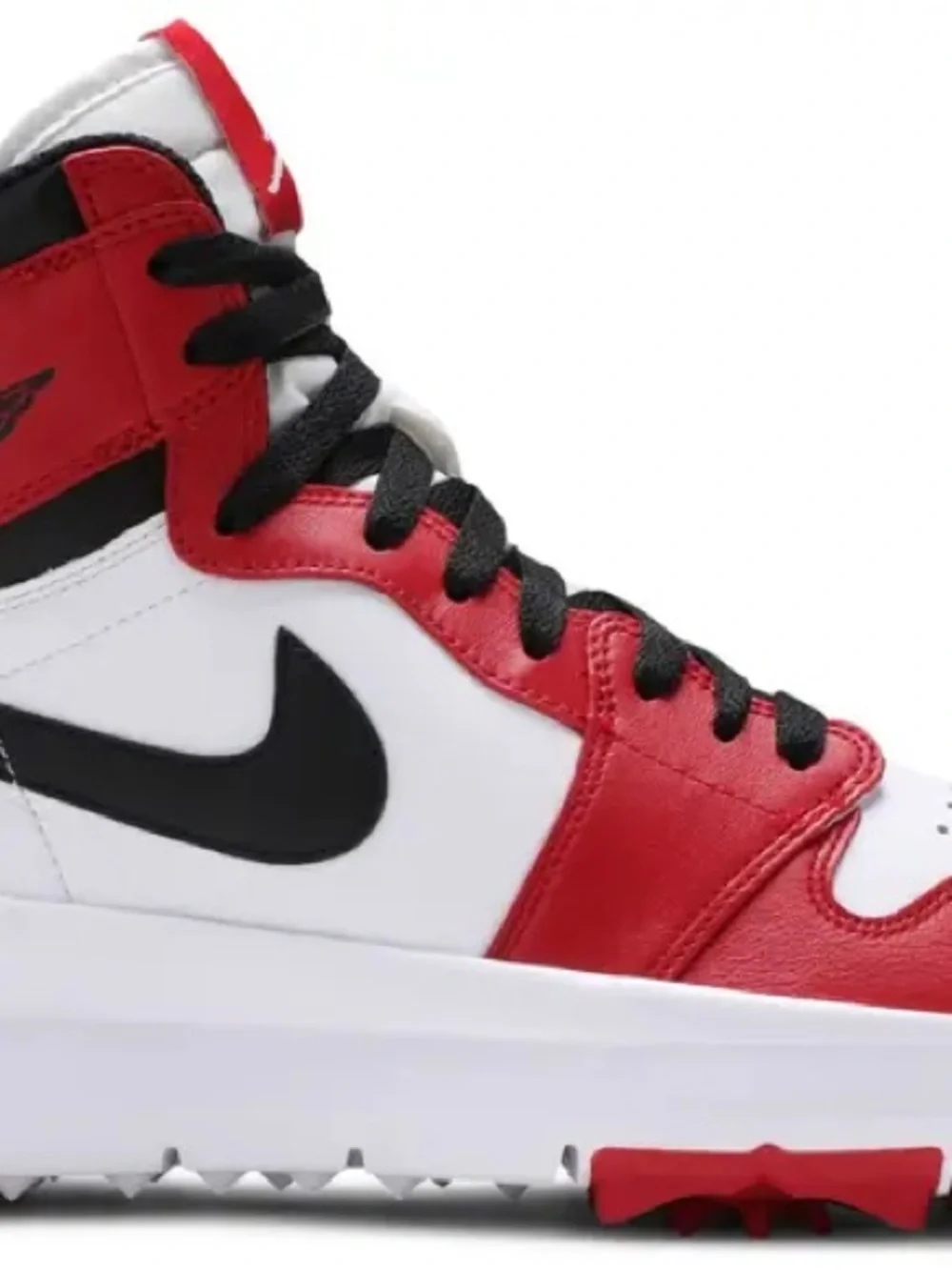 NIKE AIR Jordan 1 Retro Golf Cleat Chicago 917717-100 white black varsity red